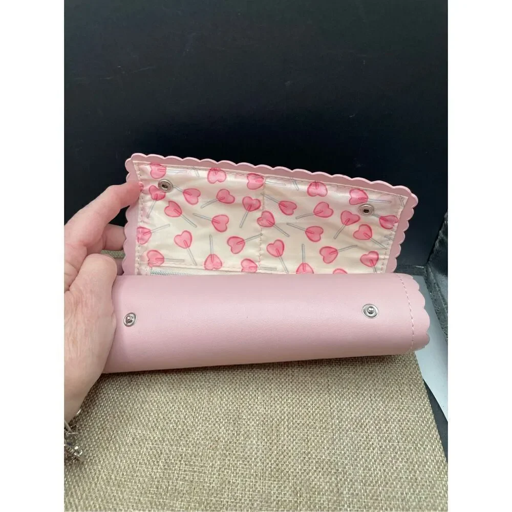 Lauren Conrad Life is Sweet Jewelry or Cosmetic Travel Case Case Pink